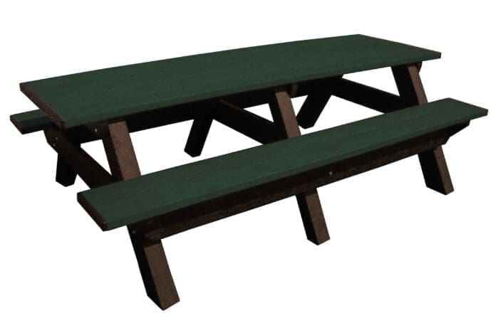 Deluxe 8′ Recycled Plastic Picnic Table for Eco-Friendly Outdoor Seating - The Vitality Estate