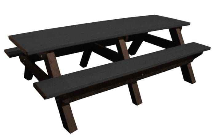 Deluxe 8′ Recycled Plastic Picnic Table for Eco-Friendly Outdoor Seating - The Vitality Estate