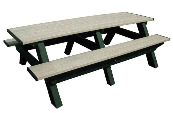 Deluxe 8′ Recycled Plastic Picnic Table for Eco-Friendly Outdoor Seating - The Vitality Estate