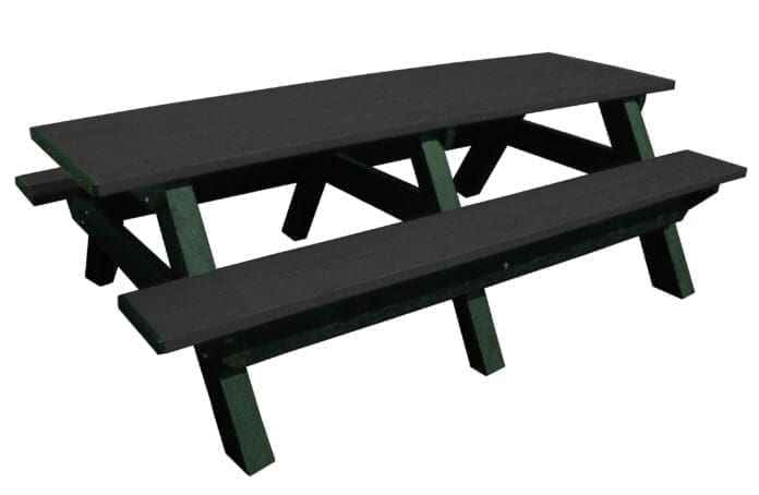 Deluxe 8′ Recycled Plastic Picnic Table for Eco-Friendly Outdoor Seating - The Vitality Estate