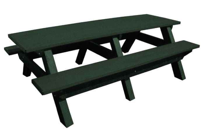 Deluxe 8′ Recycled Plastic Picnic Table for Eco-Friendly Outdoor Seating - The Vitality Estate