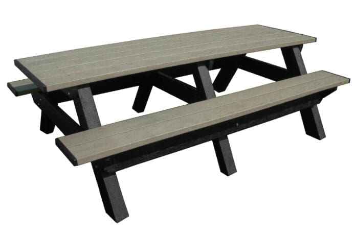 Deluxe 8′ Recycled Plastic Picnic Table for Eco-Friendly Outdoor Seating - The Vitality Estate