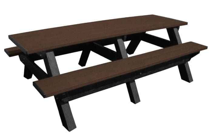 Deluxe 8′ Recycled Plastic Picnic Table for Eco-Friendly Outdoor Seating - The Vitality Estate