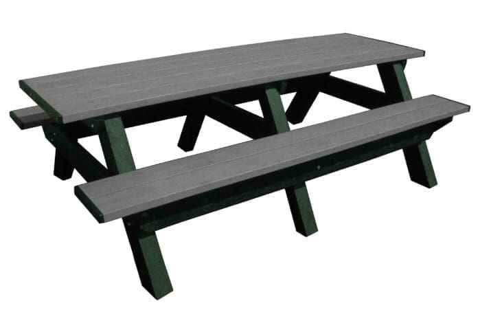 Deluxe 8′ Recycled Plastic Picnic Table for Eco-Friendly Outdoor Seating - The Vitality Estate