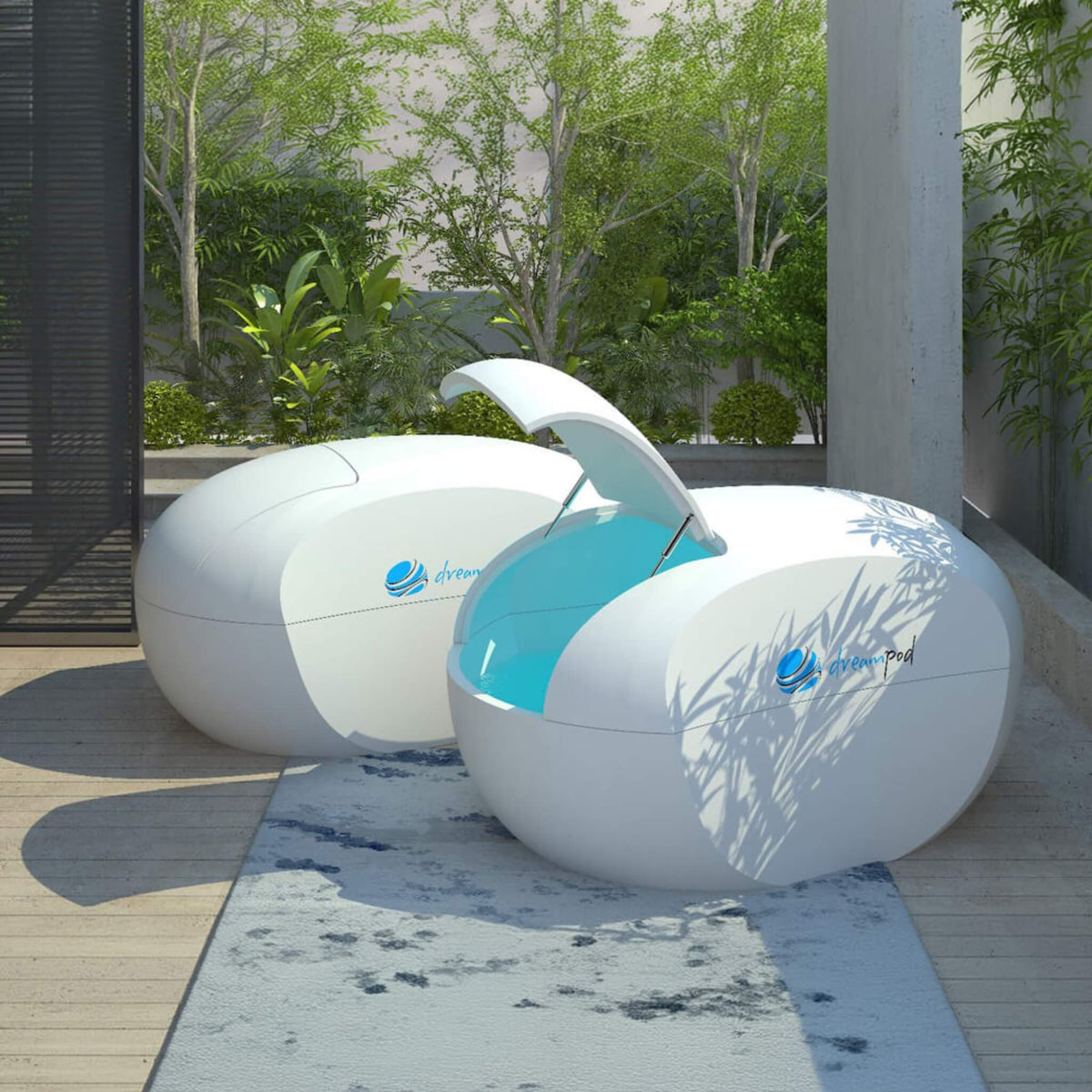Dreampod Home Float Plus Premium Fiberglass Floatation Tank [DPFP108WPE] (SAK62820) - The Vitality Estate