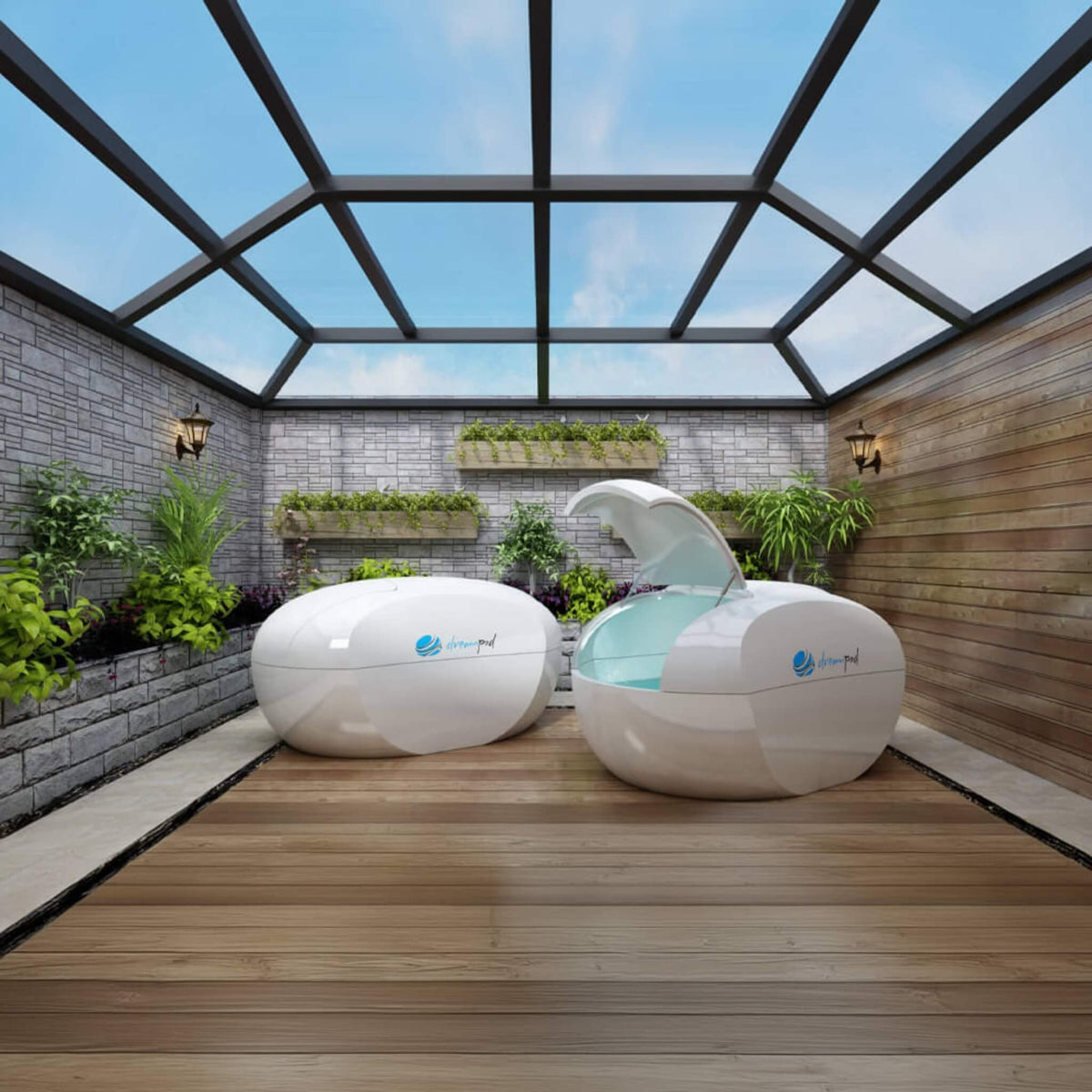 Dreampod Home Float Plus Premium Fiberglass Floatation Tank [DPFP108WPE] (SAK62820) - The Vitality Estate