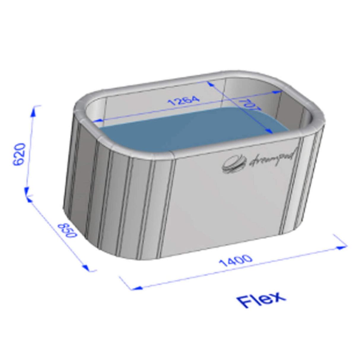 Dreampod Ice Bath Flex Premium Inflatable PVC Reinforced Floatation Tank [DPIB002BPO] (SAK15374) - The Vitality Estate