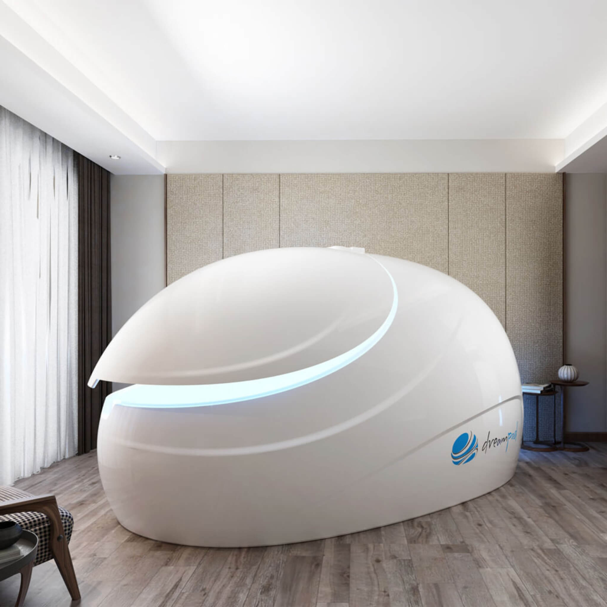 Dreampod Sport Commercial Home Flotation Sensory Isolation Tank Pod Spa [DPFP205WPE] (SAK25948) - The Vitality Estate