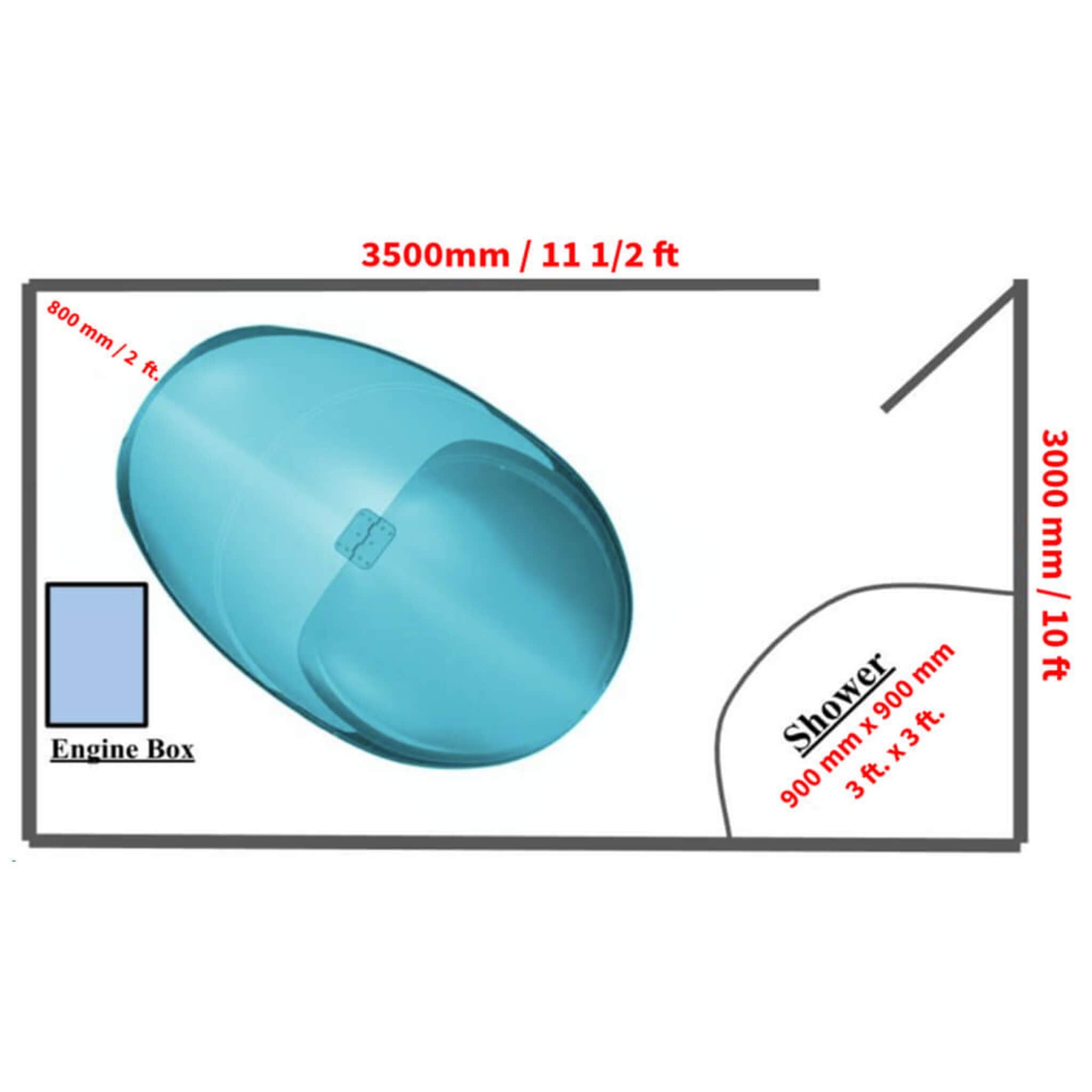 Dreampod Sport Commercial Home Flotation Sensory Isolation Tank Pod Spa [DPFP205WPE] (SAK25948) - The Vitality Estate