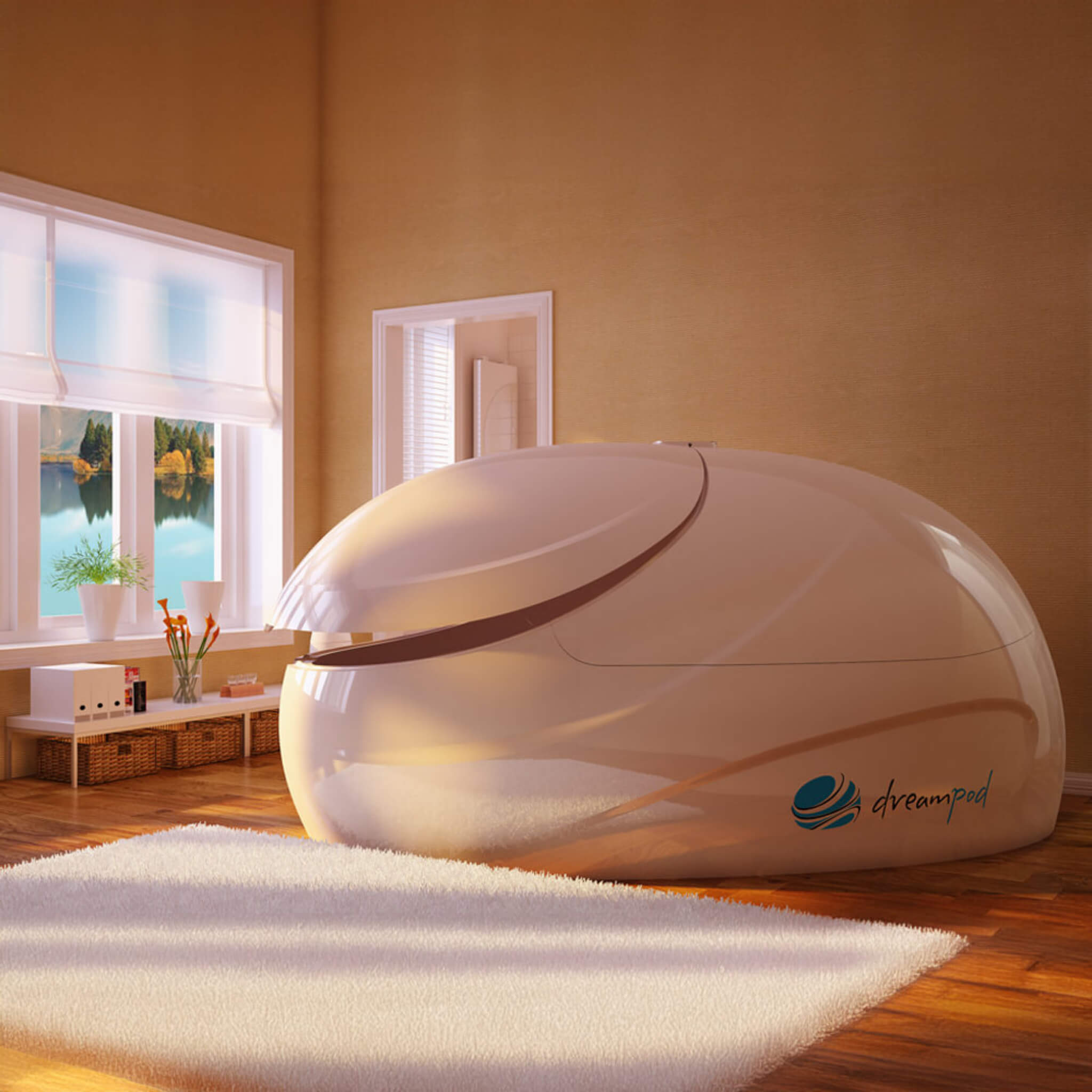 Dreampod V2 Commercial Home Flotation Sensory Isolation Tank Pod Spa [DPFP201WPE] (SAK93817) - The Vitality Estate