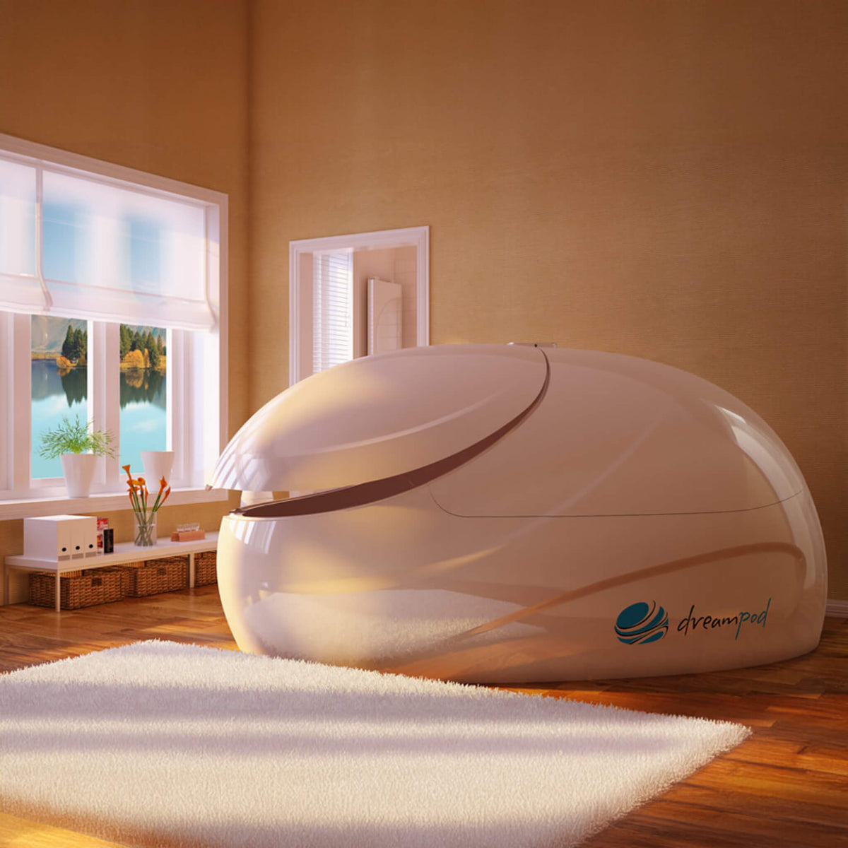Dreampod V2 Commercial Home Flotation Sensory Isolation Tank Pod Spa [DPFP201WPE] (SAK93817) - The Vitality Estate