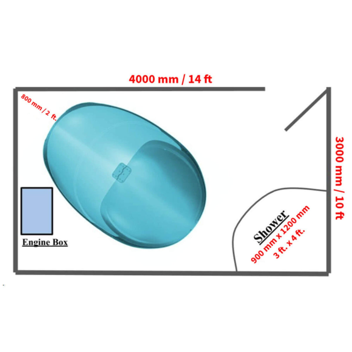 Dreampod Vmax Commercial Home Flotation Sensory Isolation Tank Pod Spa [DPFP202WPE] (SAK95142) - The Vitality Estate