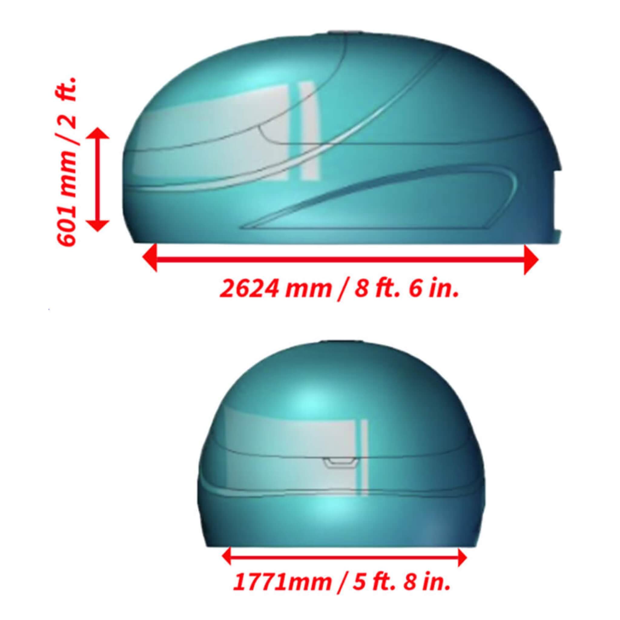 Dreampod Vmax Commercial Home Flotation Sensory Isolation Tank Pod Spa [DPFP202WPE] (SAK95142) - The Vitality Estate