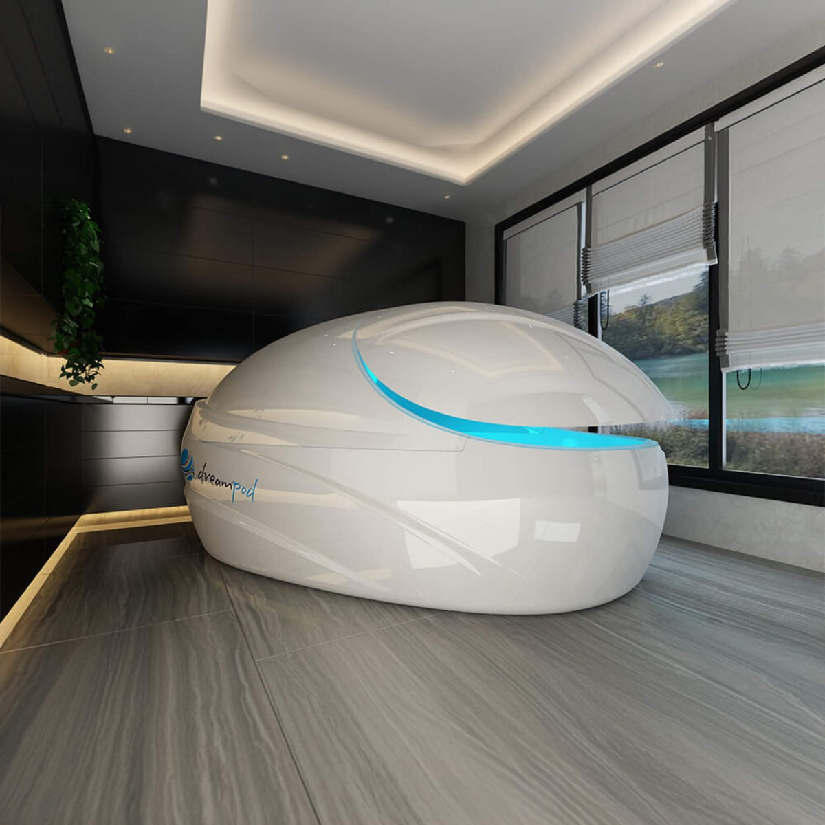 Dreampod Vmax Commercial Home Flotation Sensory Isolation Tank Pod Spa [DPFP202WPE] (SAK95142) - The Vitality Estate