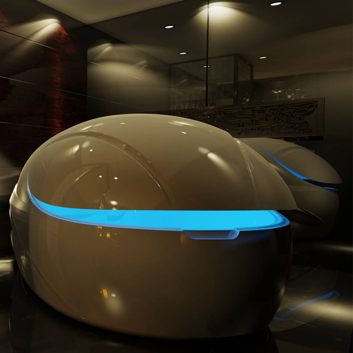 Dreampod Vmax Commercial Home Flotation Sensory Isolation Tank Pod Spa [DPFP202WPE] (SAK95142) - The Vitality Estate