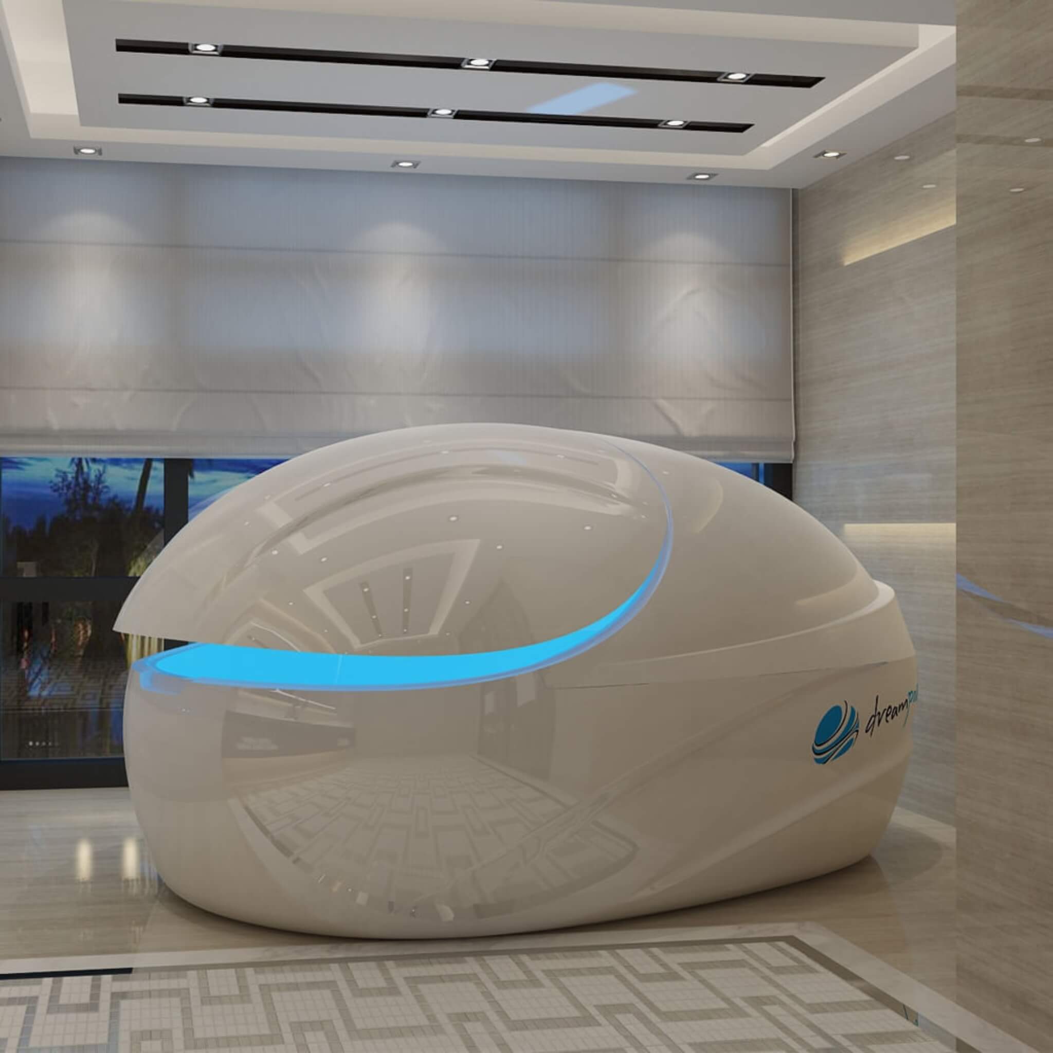 Dreampod Vmax Commercial Home Flotation Sensory Isolation Tank Pod Spa [DPFP202WPE] (SAK95142) - The Vitality Estate