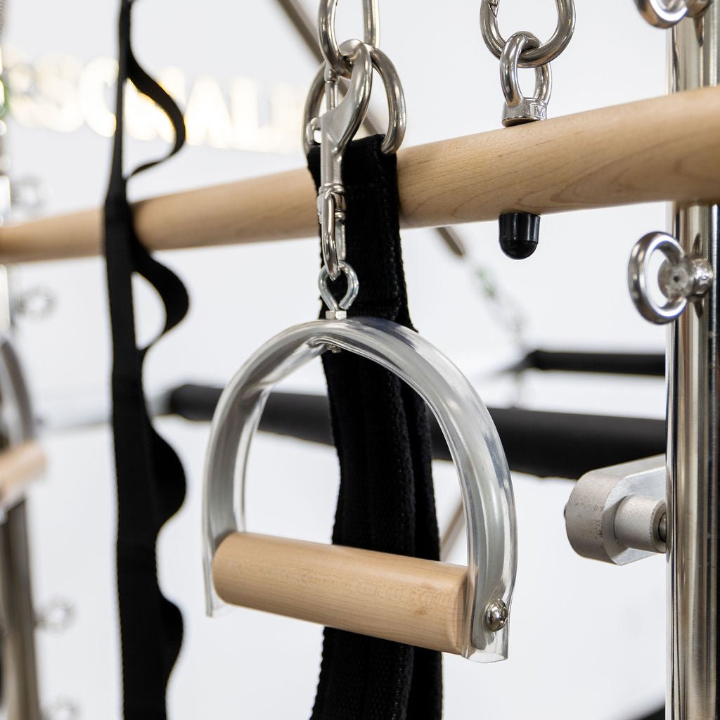 Durable Pilates Handles - Premium Aluminum and Natural Wood Design - The Vitality Estate