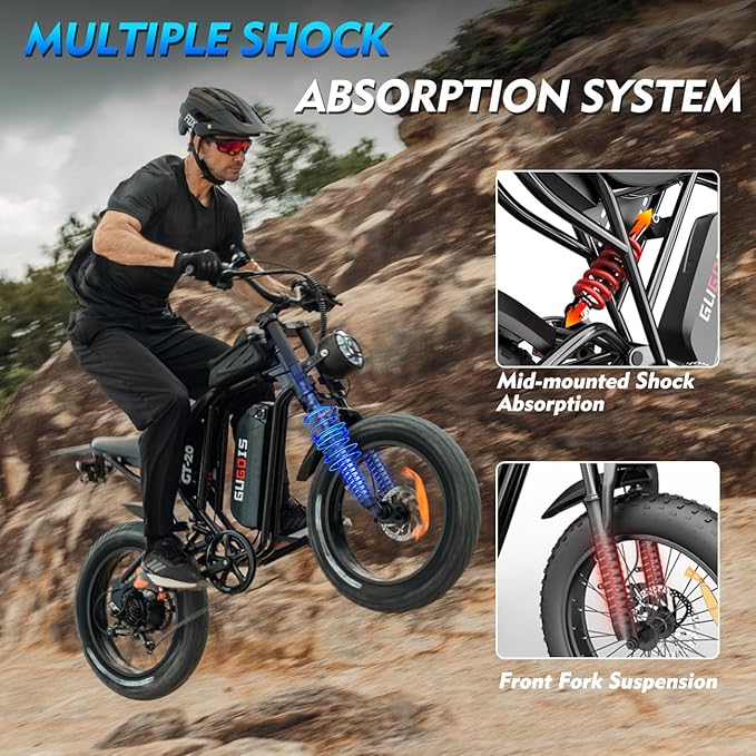 Electric Bike for Adults, Powerful 750W/ 1000W Peak Motor,Up to 25/30MPH, Max 25-45 Miles Long Range, 748.8/624 Wh Removable Battery,Ebike for Mountain,Snow,Sand,Road,Commuter - The Vitality Estate