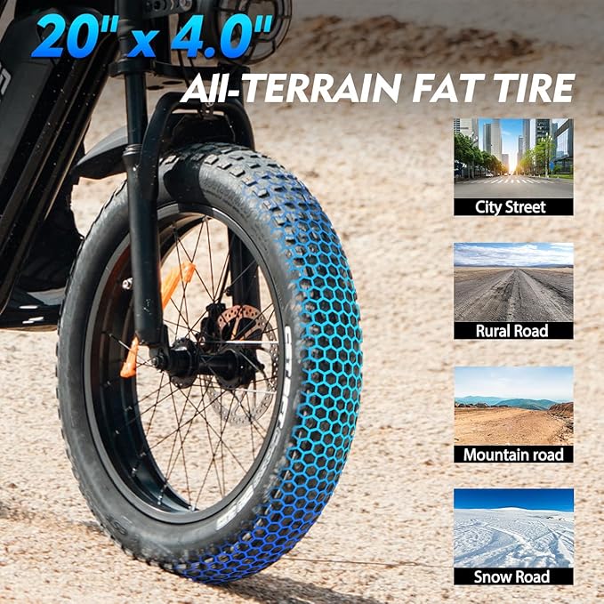 Electric Bike for Adults, Powerful 750W/ 1000W Peak Motor,Up to 25/30MPH, Max 25-45 Miles Long Range, 748.8/624 Wh Removable Battery,Ebike for Mountain,Snow,Sand,Road,Commuter - The Vitality Estate