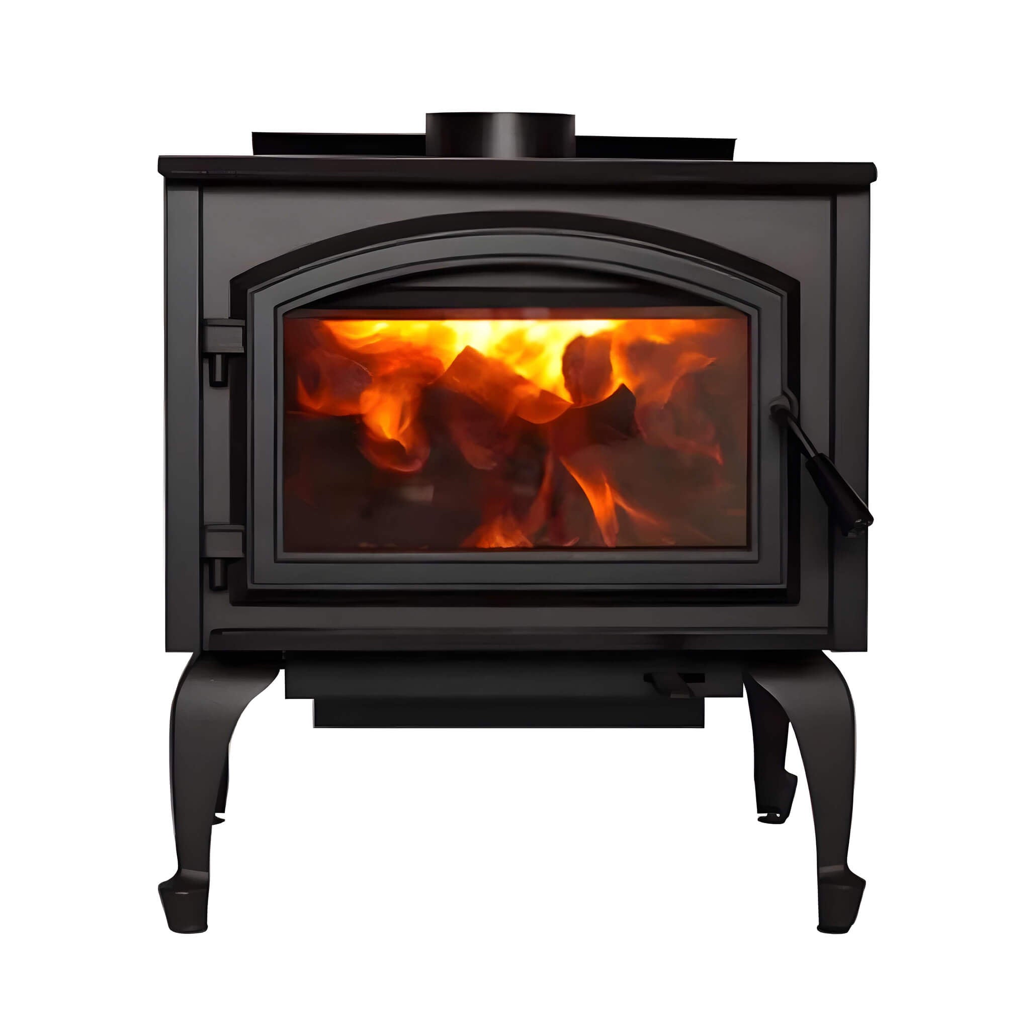 Empire Stove Gateway 2300 26" Freestanding Metallic Black Wood Burning Fireplace [WB23FS] (SAK40618) - The Vitality Estate