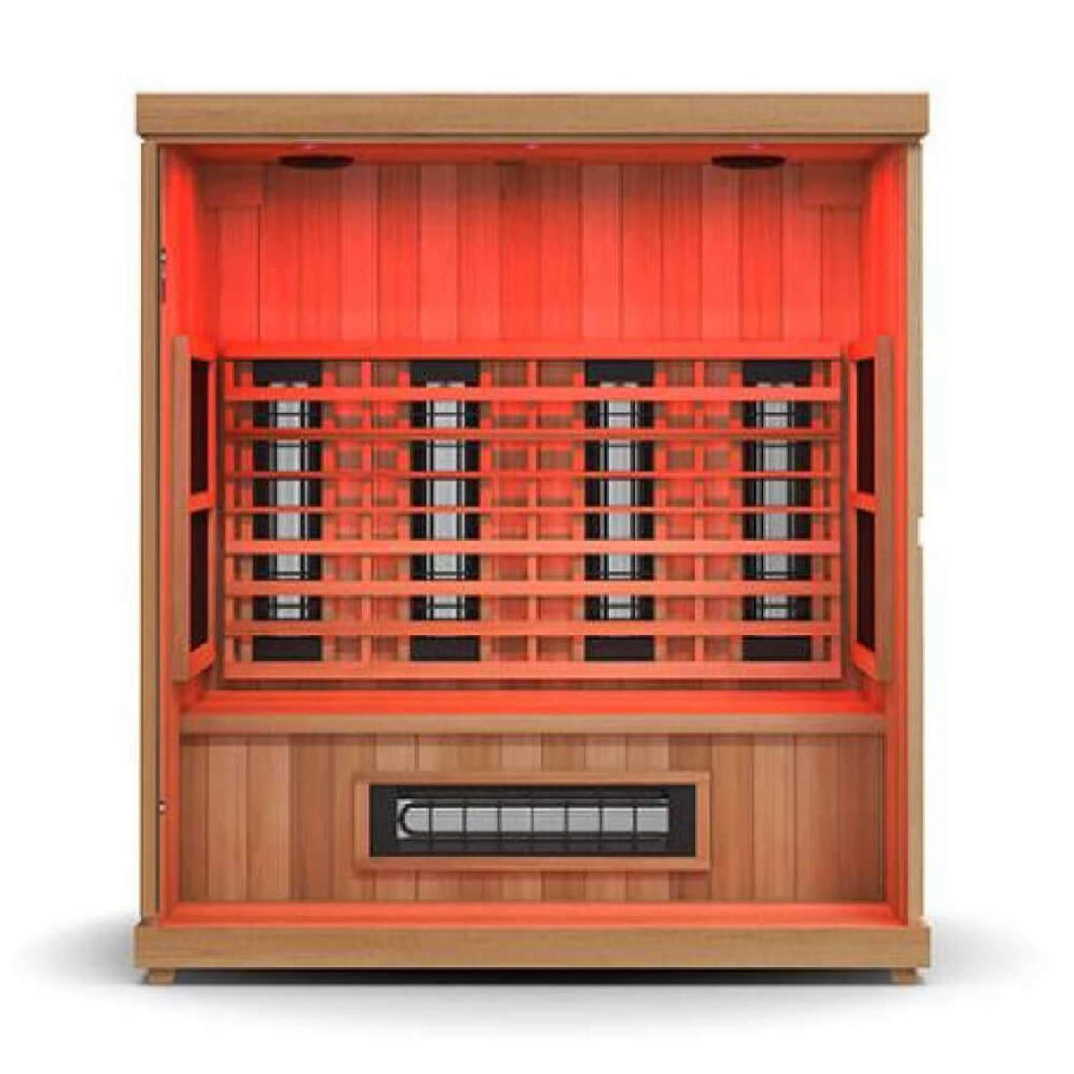 Finnmark FD-3 Full Spectrum 4-Person Capacity Home Infrared Sauna With Adjustable Sauna Feet [FD-KN003] (SAK52689) - The Vitality Estate