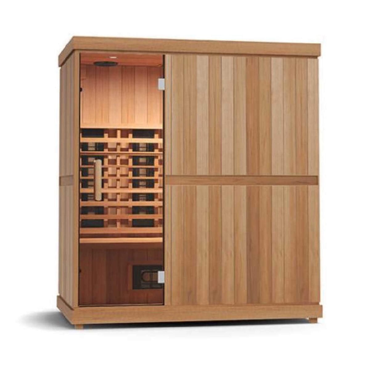 Finnmark FD-3 Full Spectrum 4-Person Capacity Home Infrared Sauna With Adjustable Sauna Feet [FD-KN003] (SAK52689) - The Vitality Estate