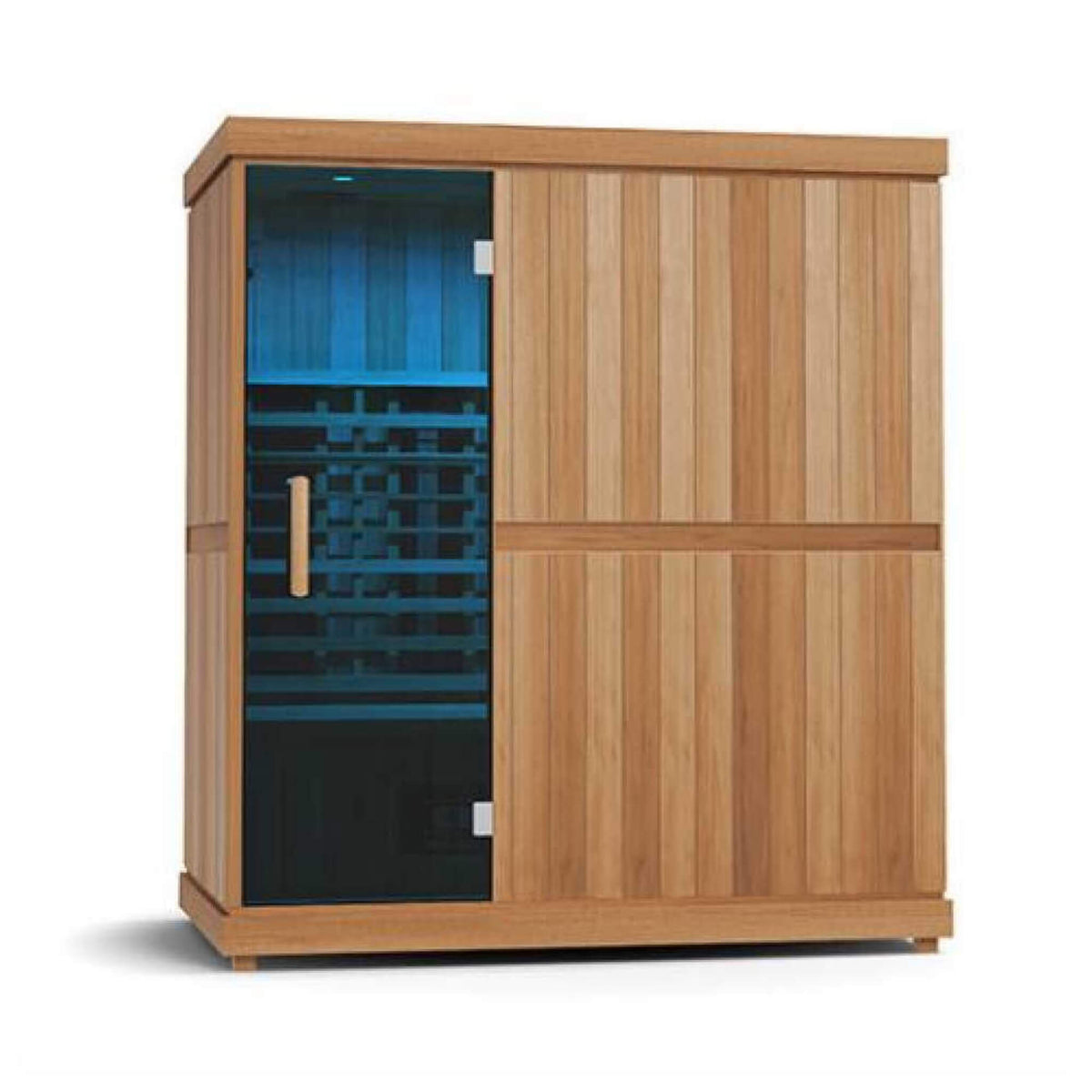Finnmark FD-3 Full Spectrum 4-Person Capacity Home Infrared Sauna With Adjustable Sauna Feet [FD-KN003] (SAK52689) - The Vitality Estate