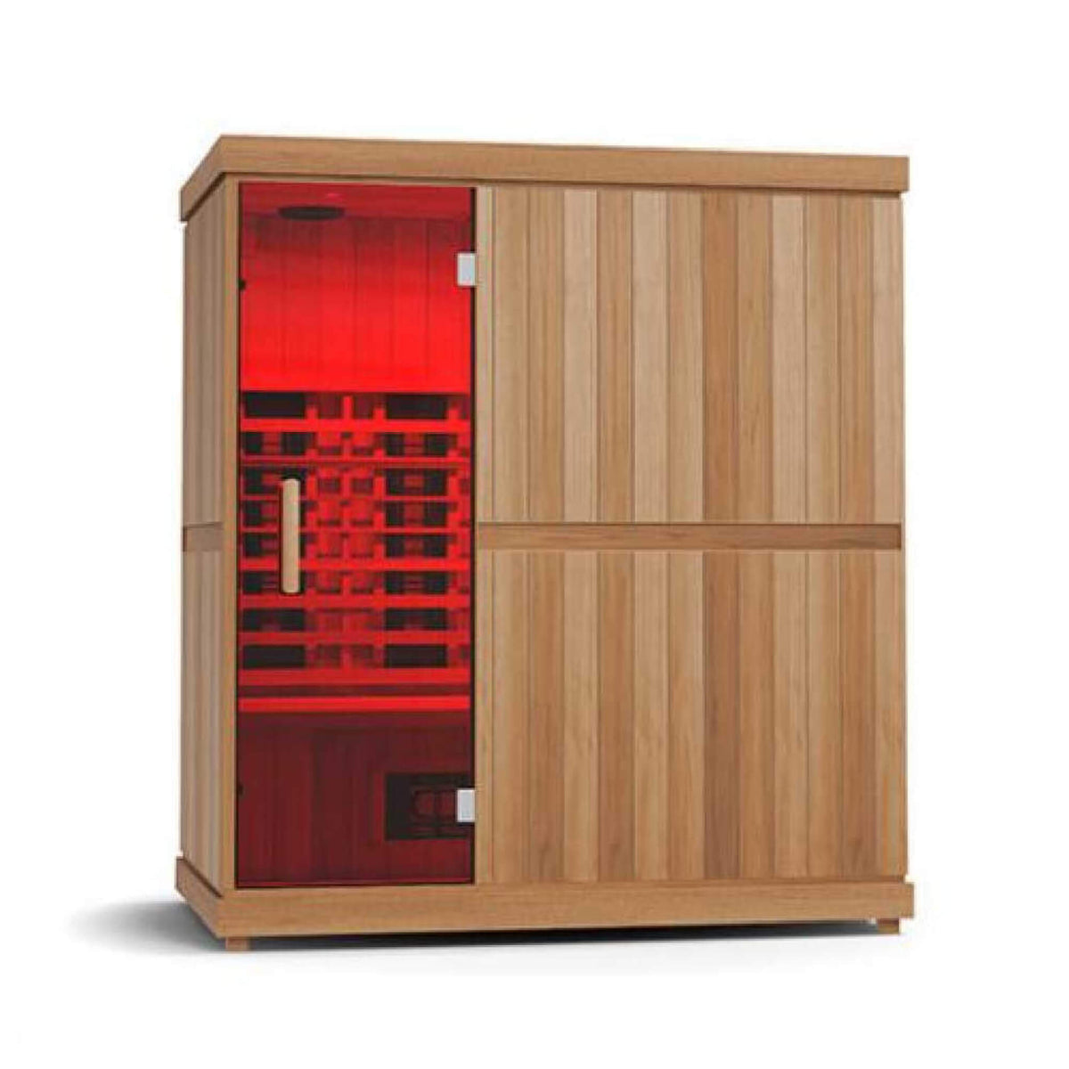 Finnmark FD-3 Full Spectrum 4-Person Capacity Home Infrared Sauna With Adjustable Sauna Feet [FD-KN003] (SAK52689) - The Vitality Estate