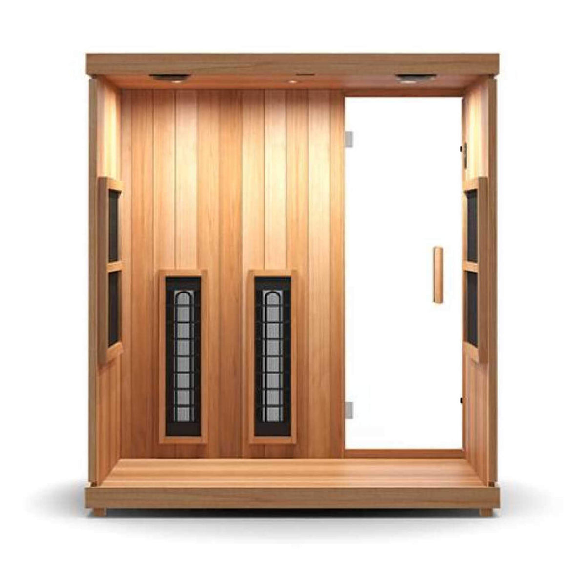 Finnmark FD-3 Full Spectrum 4-Person Capacity Home Infrared Sauna With Adjustable Sauna Feet [FD-KN003] (SAK52689) - The Vitality Estate