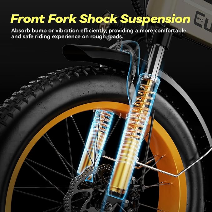 Foldable Electric Bike for Adults, 30+MPH, 48V 20Ah Removable Battery up to 80Miles, 20" Fat Tire Peak 1000W Motor Dirt Ebike Adult Electric Bicycle for City Commute Beach Mountain Adventurous E Bike - The Vitality Estate