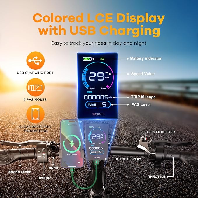 Folding Electric Bike for Adults with Peak 1000W Motor, 48V 20AH Battery up to 30MPH 80 Miles, 20" Fat Tire All Terrain Ebike, Front Suspension 7-Speed Commuter E Bike, Step-Thru, UL Certified - The Vitality Estate