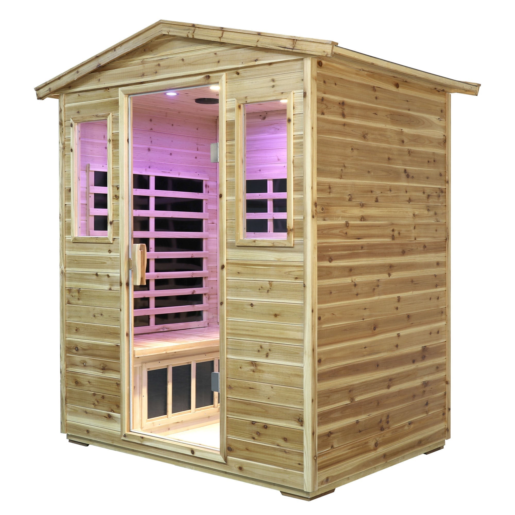 Four person Far-infrared Old fir outdoor sauna room - The Vitality Estate