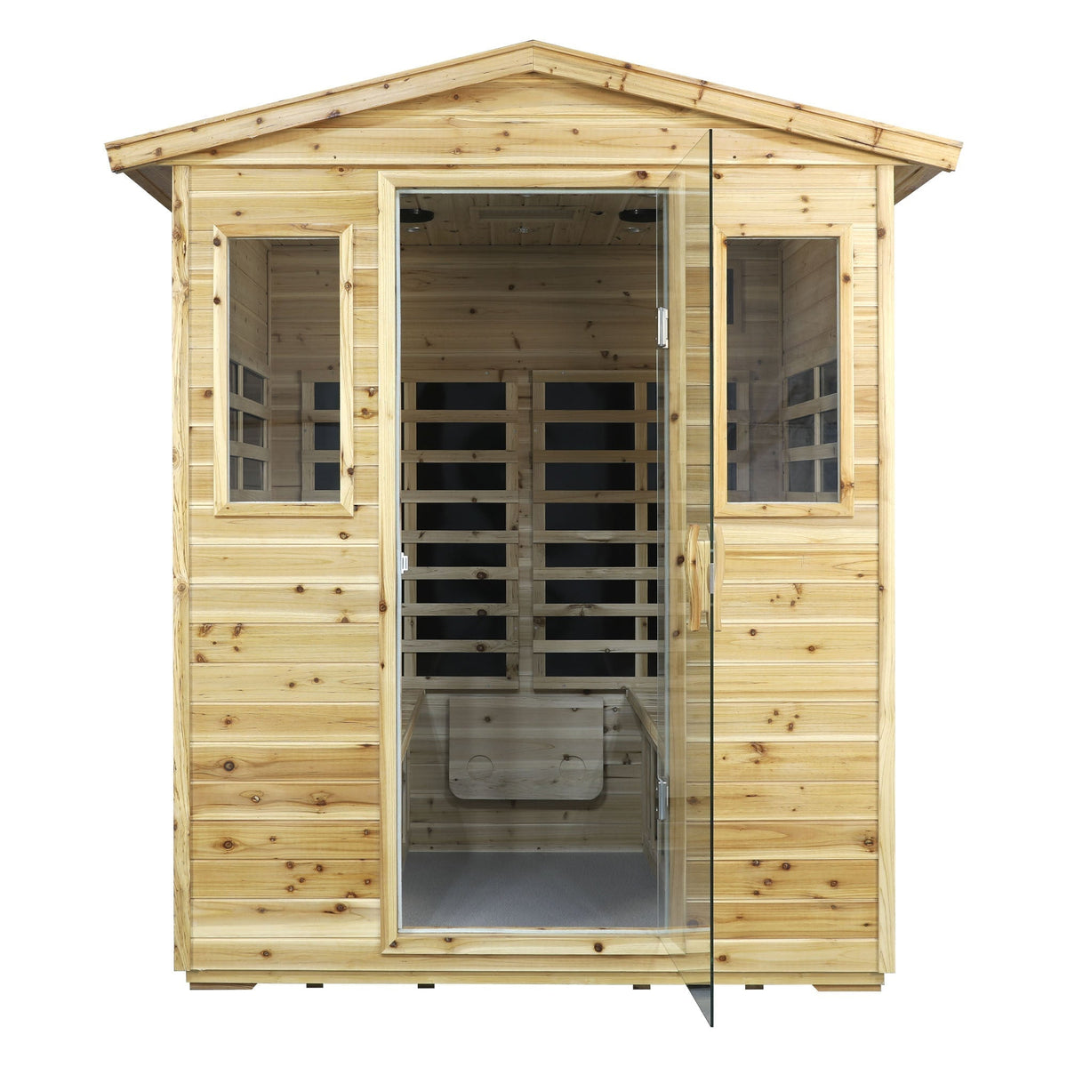 Four person Far-infrared Old fir outdoor sauna room - The Vitality Estate