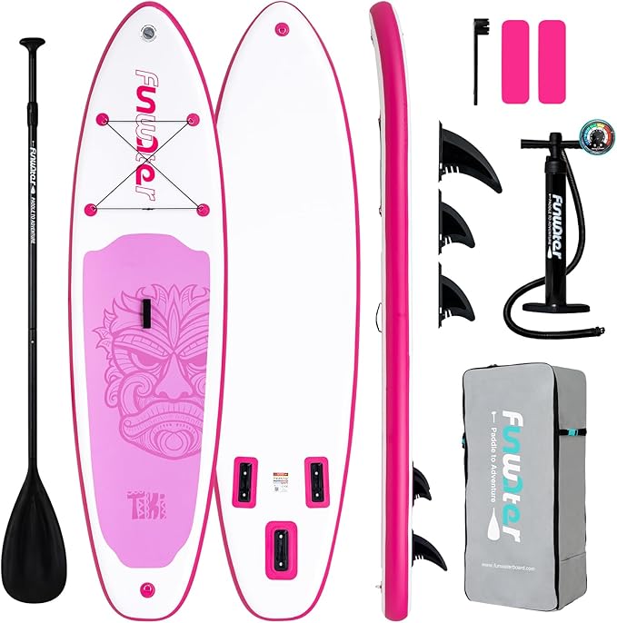 FunWater Inflatable Ultra-Light Stand Up Paddle Board for All Skill Levels with Premium SUP Paddleboard Accessories,Non-Slip Comfort Deck for Youth & Adults - The Vitality Estate