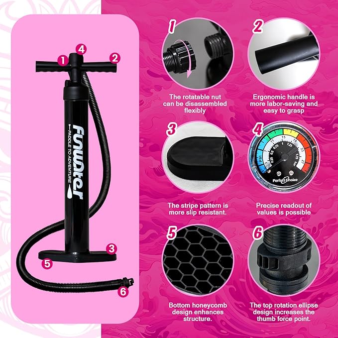 FunWater Inflatable Ultra-Light Stand Up Paddle Board for All Skill Levels with Premium SUP Paddleboard Accessories,Non-Slip Comfort Deck for Youth & Adults - The Vitality Estate