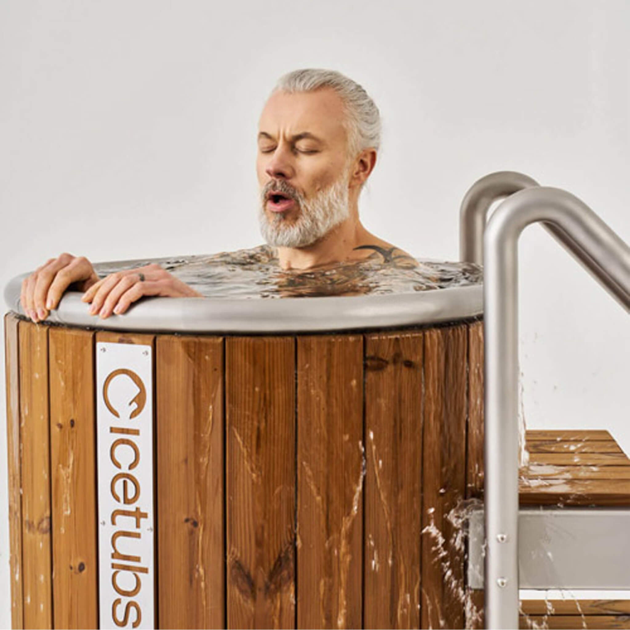 Icetubs IceBarrel Thermowood And Fiberglass Cold Plunge Immersion Tub (SAK68129) - The Vitality Estate