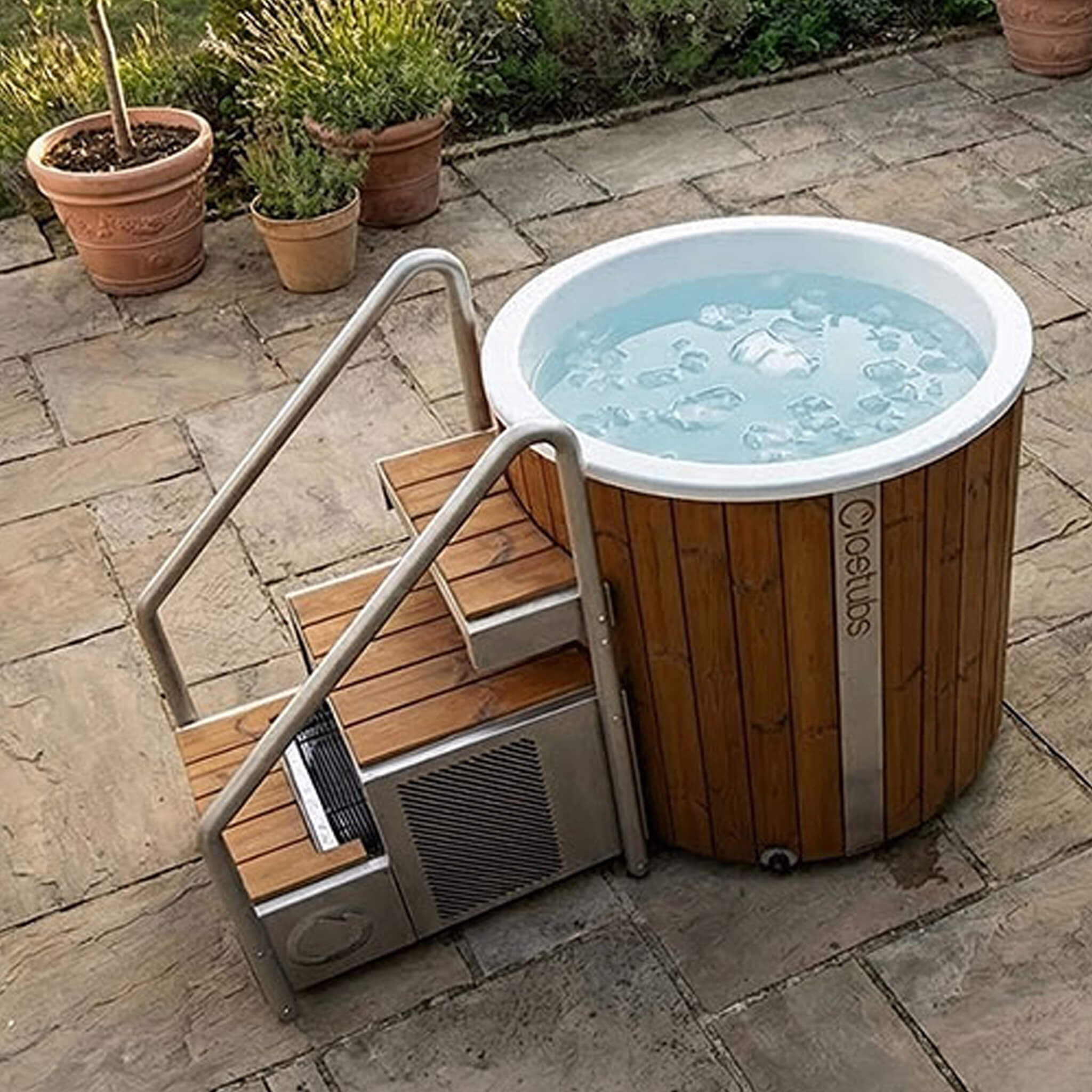 Icetubs IceBarrel XL Thermowood And Fiberglass Cold Plunge Immersion Tub (SAK35418) - The Vitality Estate