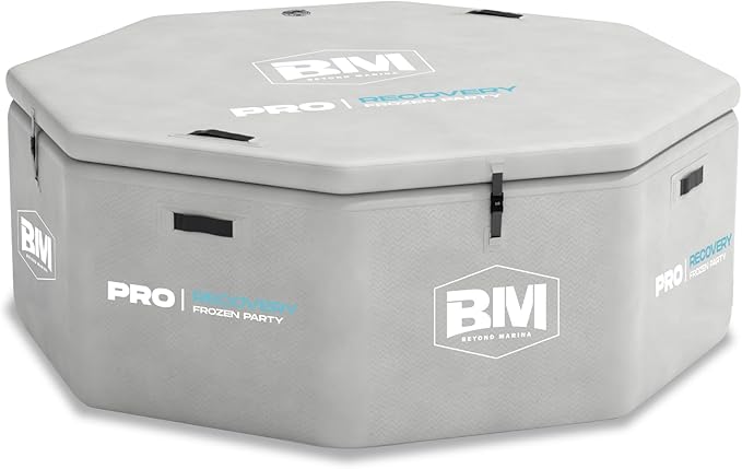 Inflatable Octagonal Ice Bath Tub for Groups, Party Cold Plunge Recovery Tub with Insulated Lid, Fits 8–10 People, 660 Gallon Capacity, 78.74" x 78.74" x 27.56", Portable Durable Design - The Vitality Estate