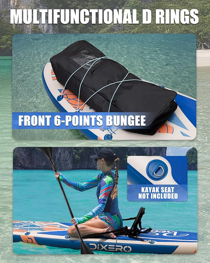 Inflatable Stand Up Paddle Board with SUP Accessories, Anti-Slip EVA Deck, 11'*33" Inflatable Paddle Boards for Adults & Youth of All Skill Levels - The Vitality Estate