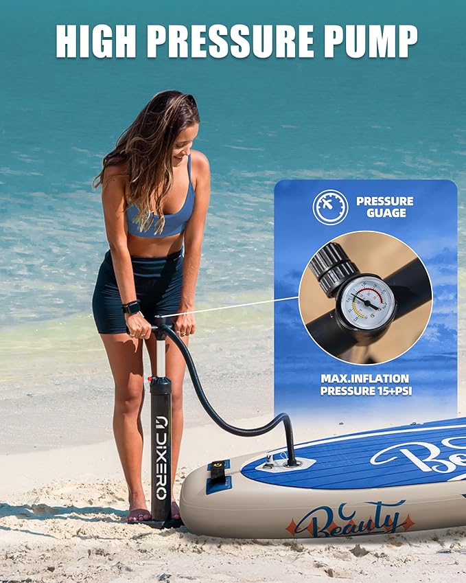 Inflatable Stand Up Paddle Board with SUP Accessories, Anti-Slip EVA Deck, 11'*33" Inflatable Paddle Boards for Adults & Youth of All Skill Levels - The Vitality Estate