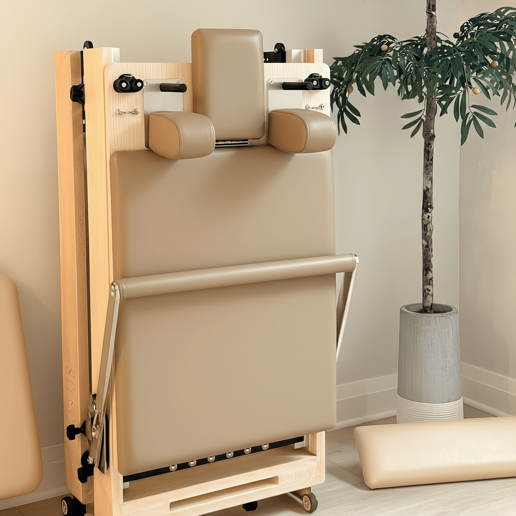 Janet Elite Plus Foldable Pilates Reformer – Studio Grade Luxury Maple Wood Home Pilates Machine - RE016 - The Vitality Estate