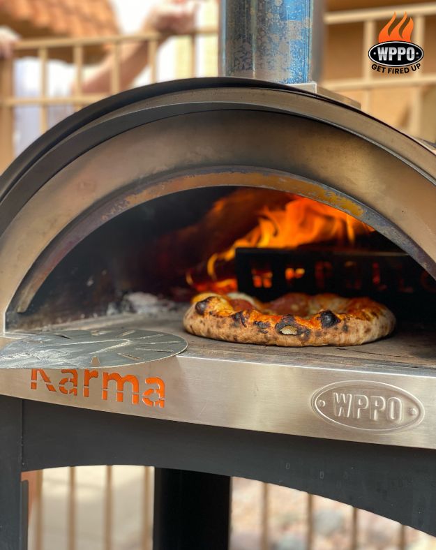Karma 25 Colored Wood-Fired Oven With Stand/ Cart - The Vitality Estate