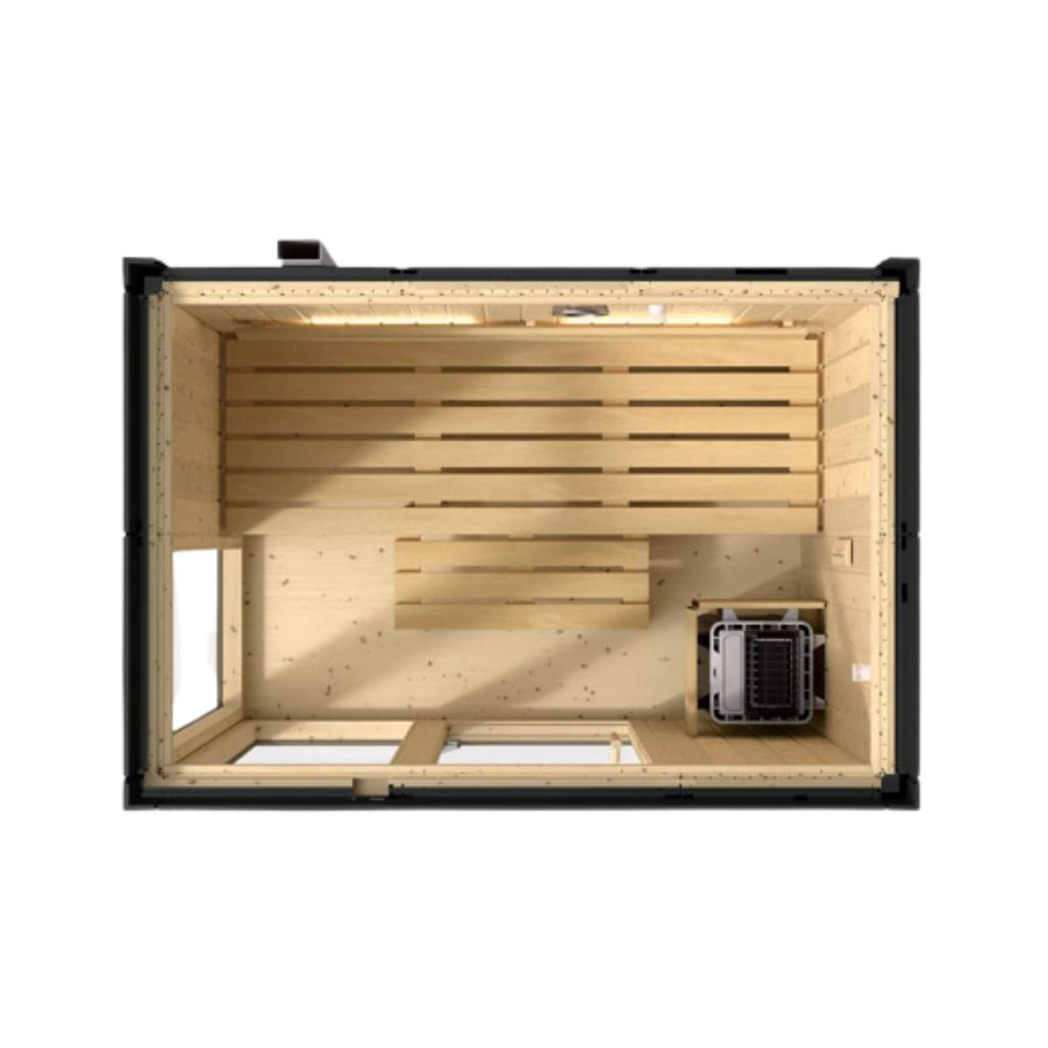 Kohler C1 Indoor Graphite Gray Freestanding Alcove Design Sauna Kit (SAK93182) - The Vitality Estate