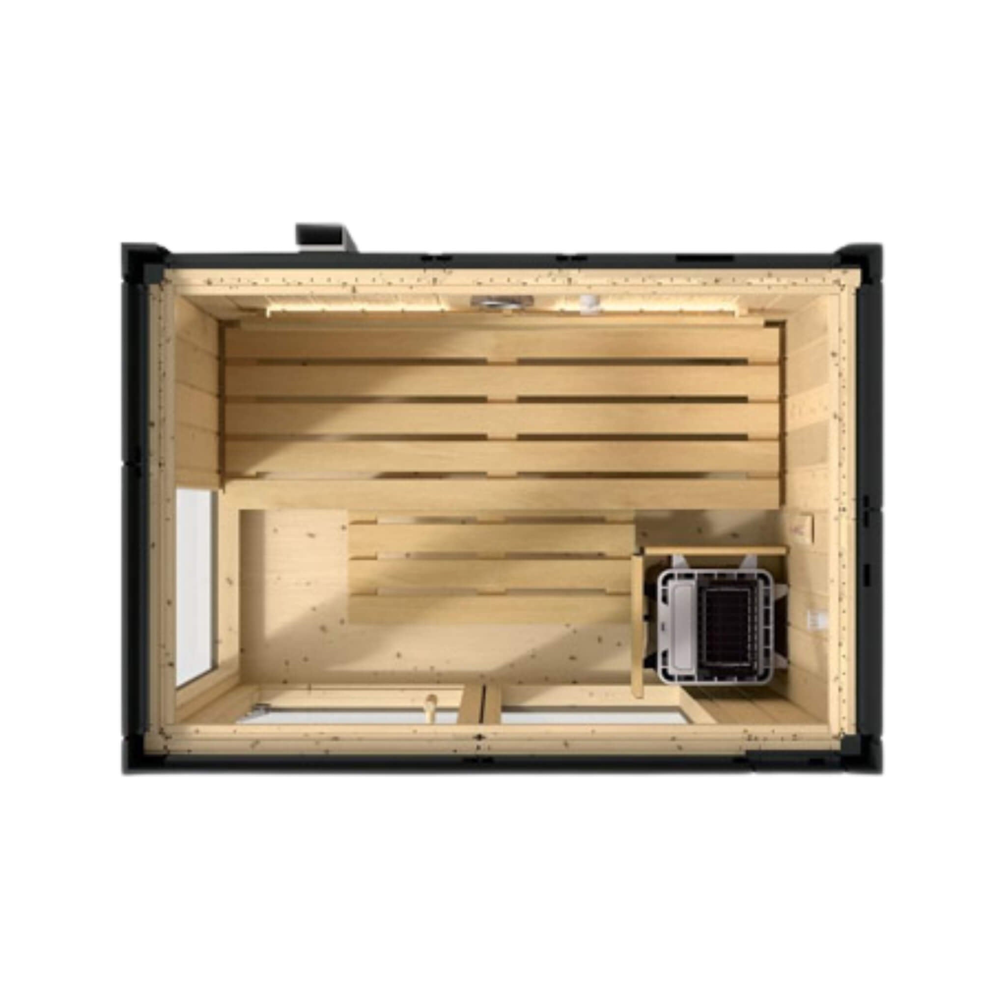 Kohler C1 Indoor Graphite Gray Freestanding Alcove Design Sauna Kit (SAK93182) - The Vitality Estate