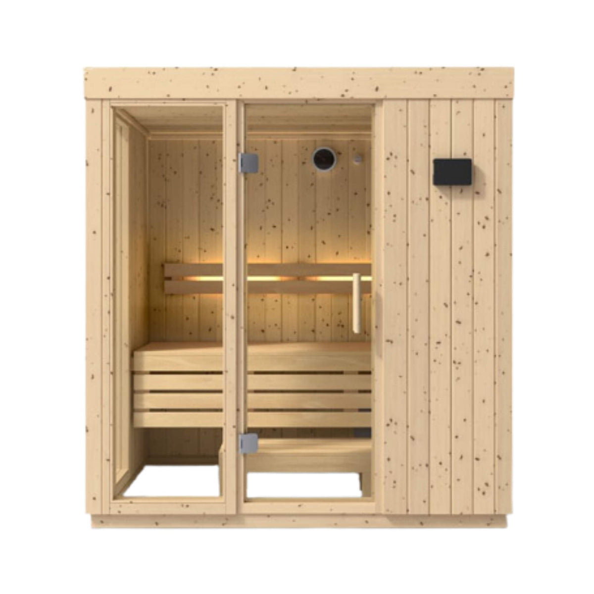 Kohler C1 Luxury Indoor Scandinavian Spruce Home Sauna Kit (SAK60418) - The Vitality Estate