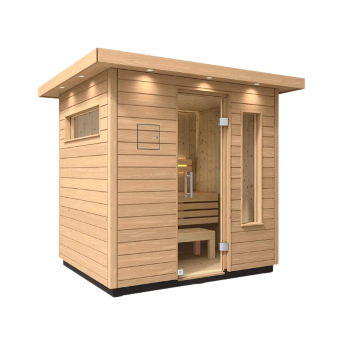 Kohler C2 Outdoor Douglas Fir Scandinavian Spruce Sauna Kit (SAK25973) - The Vitality Estate