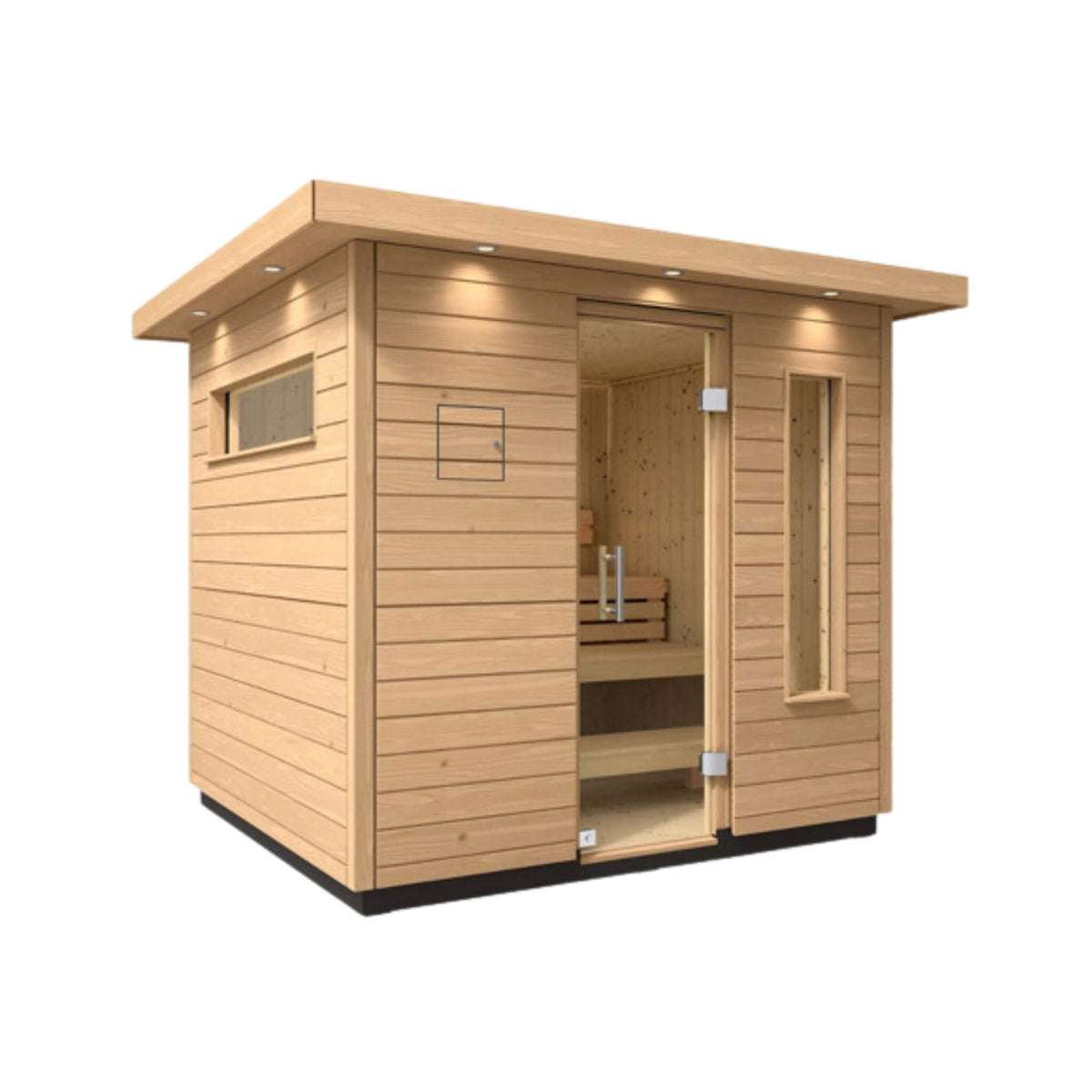 Kohler C2 Outdoor Douglas Fir Scandinavian Spruce Sauna Kit (SAK25973) - The Vitality Estate