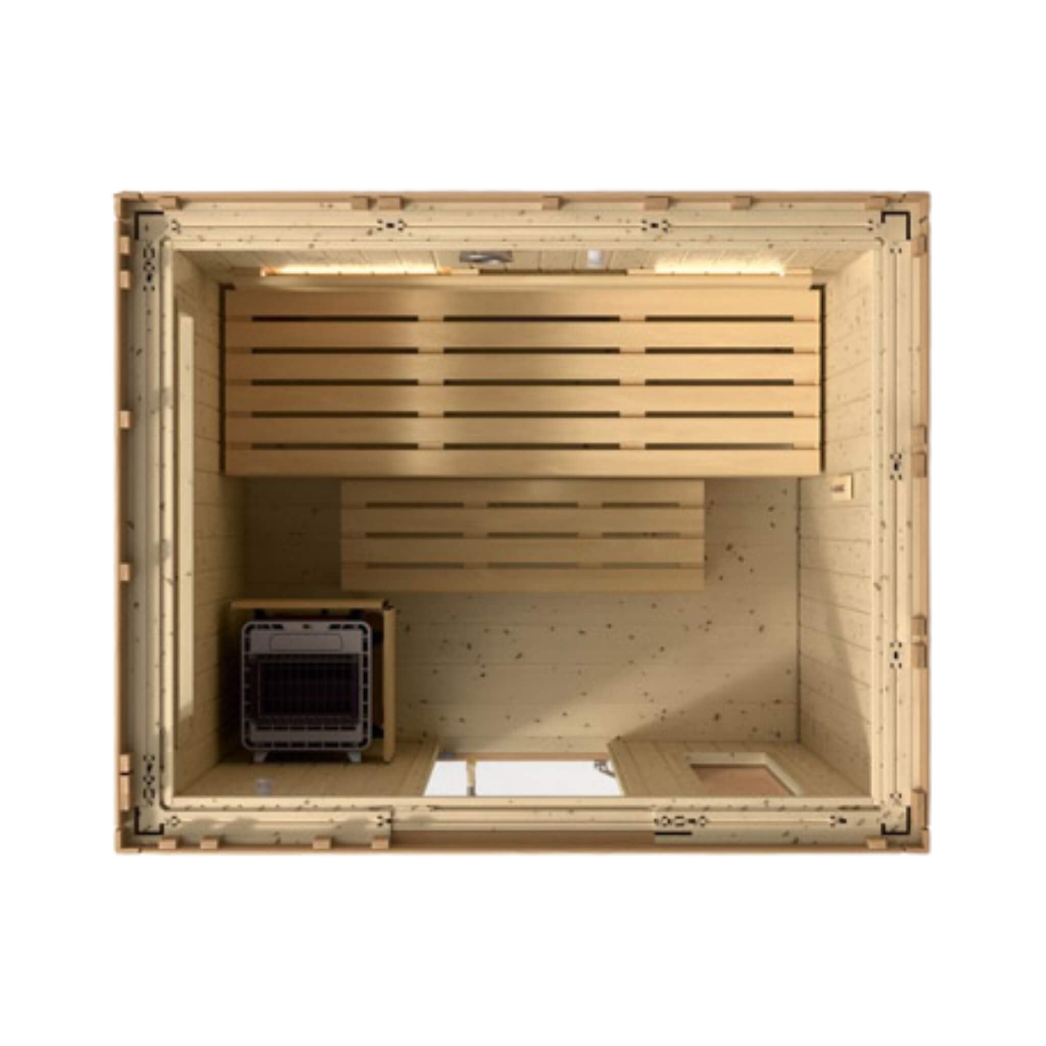 Kohler C2 Outdoor Douglas Fir Scandinavian Spruce Sauna Kit (SAK25973) - The Vitality Estate