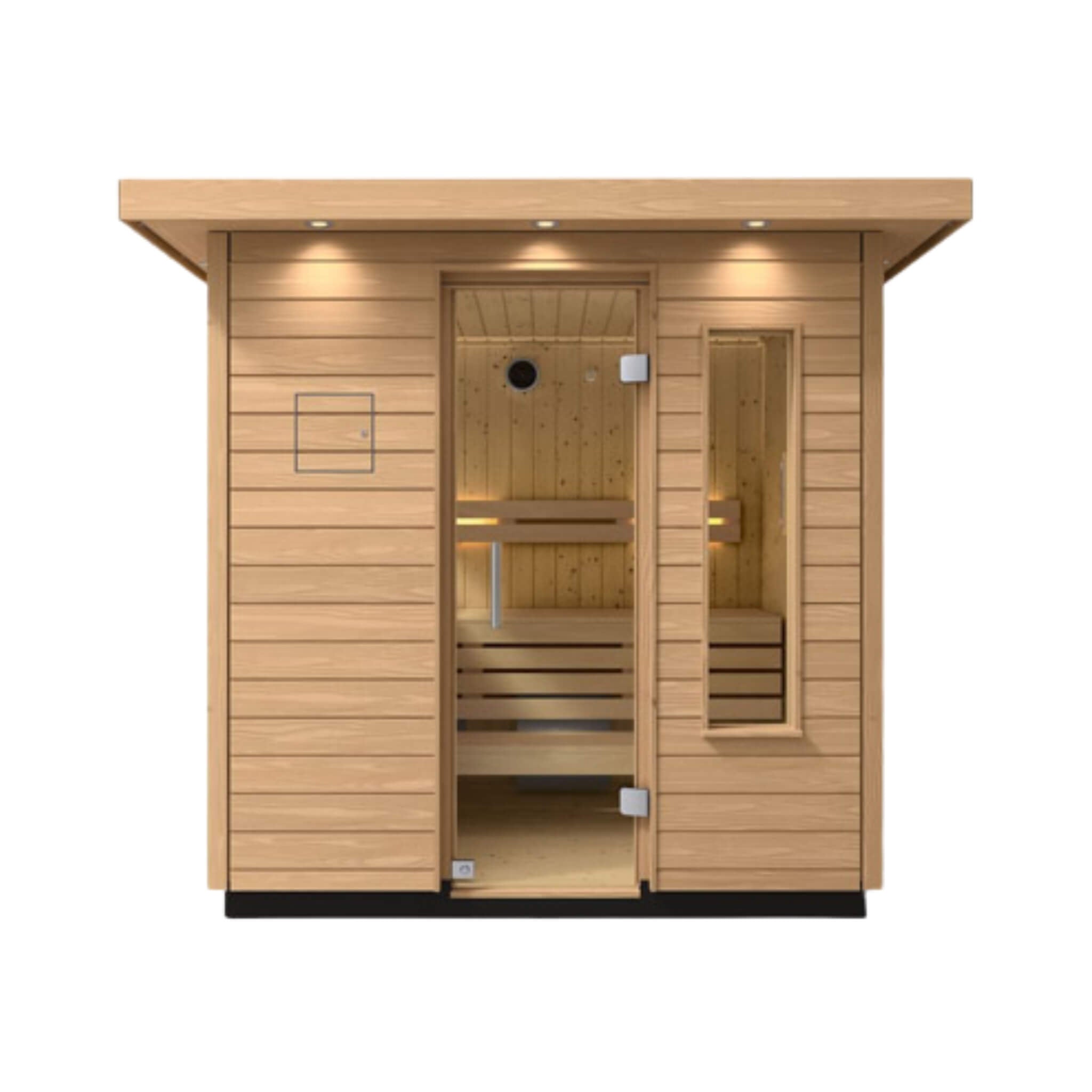 Kohler C2 Outdoor Douglas Fir Scandinavian Spruce Sauna Kit (SAK25973) - The Vitality Estate
