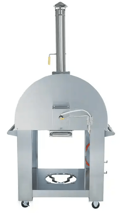 KoKoMo 32” Dual Fuel Pizza Oven - Gas or Wood-Fired Stainless Steel Outdoor Oven - The Vitality Estate
